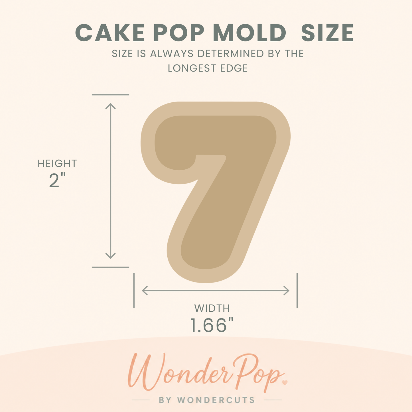 Number 7 Cake Pop Mold