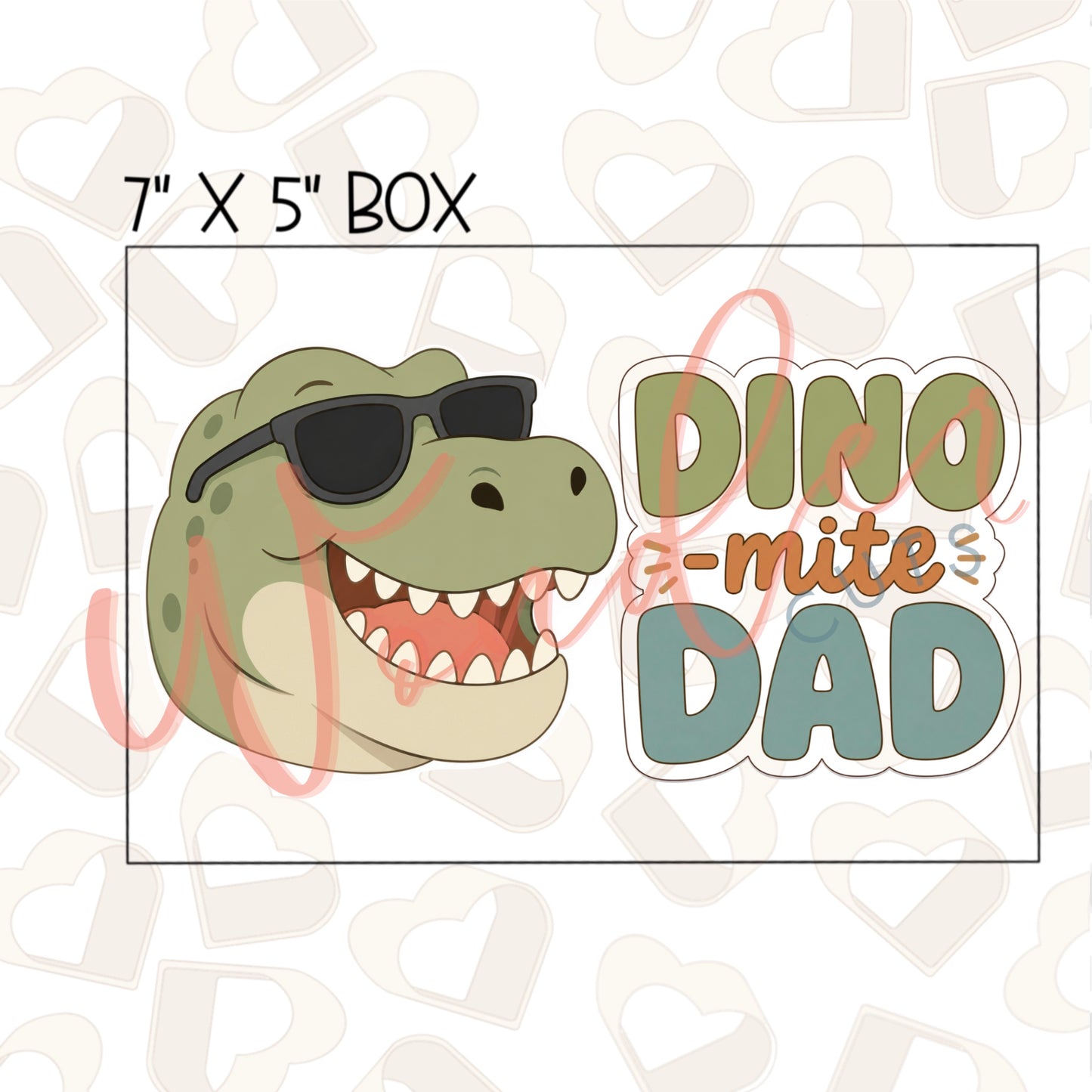 Dino-mite Dad Cookie Cutter Set of 2