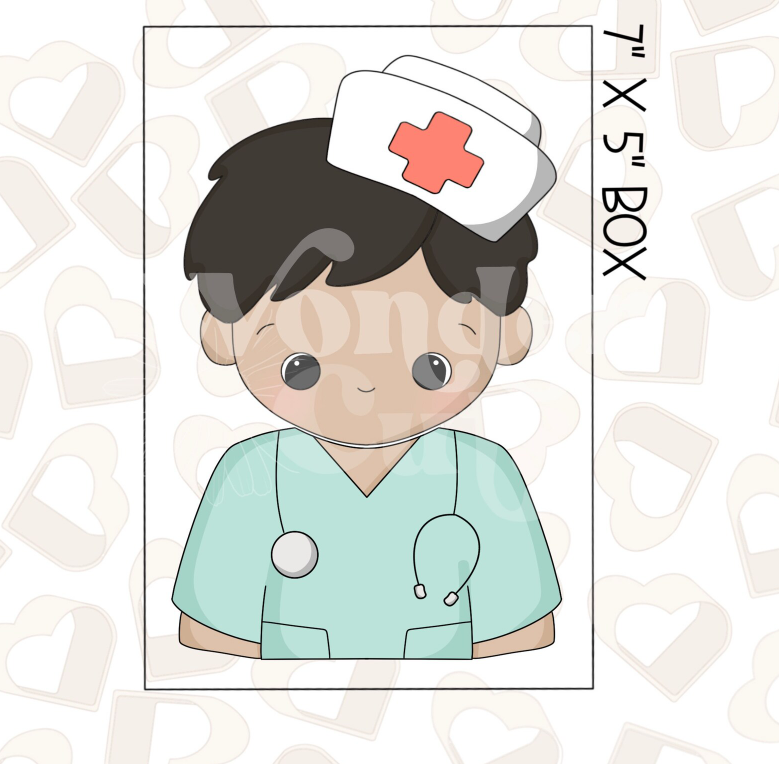 Girl Nurse / Boy Nurse Set of 2 Cookie Cutter