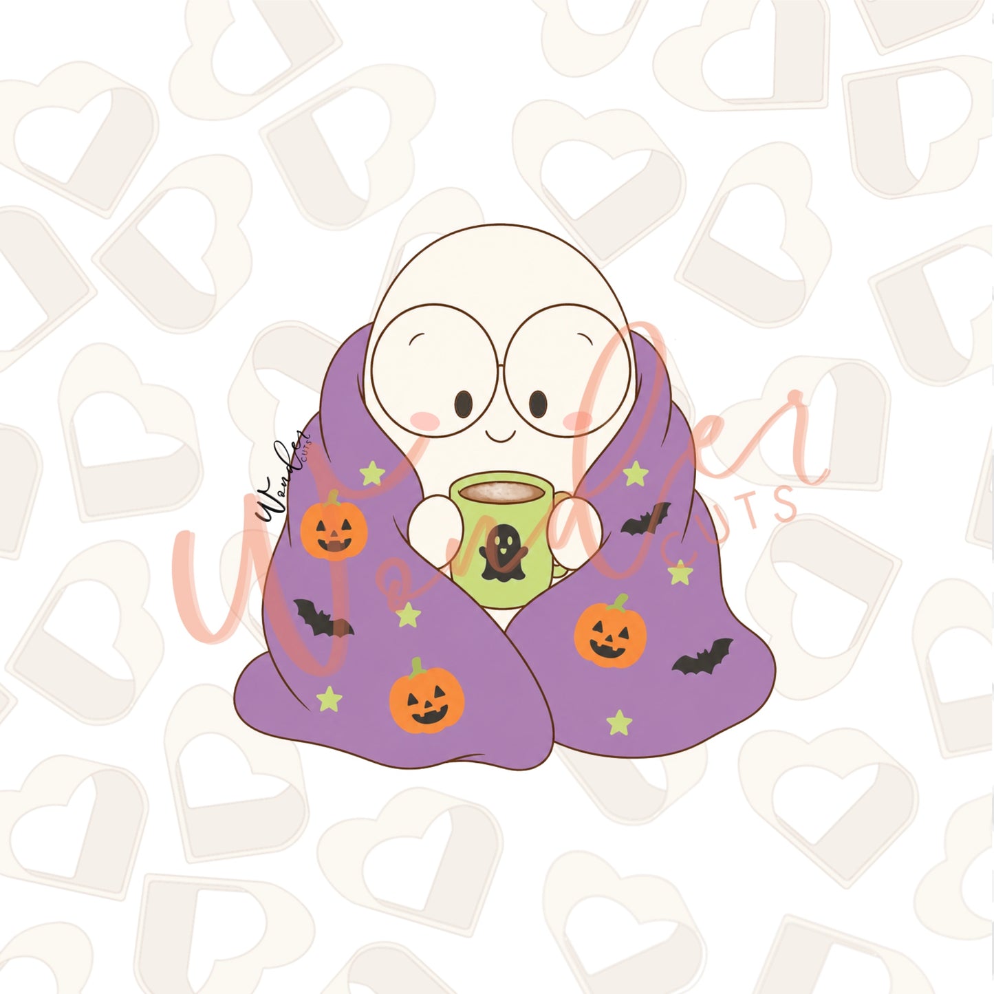 Cozy Ghost Cookie Cutter