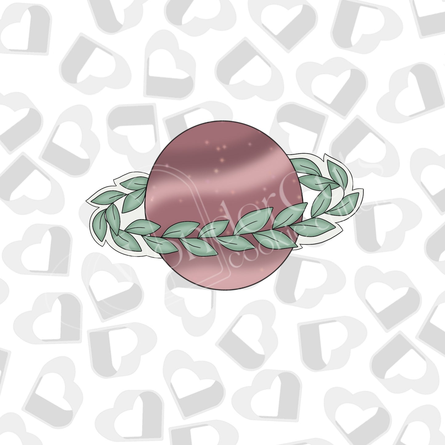 Greenery Ring Planet Cookie Cutter