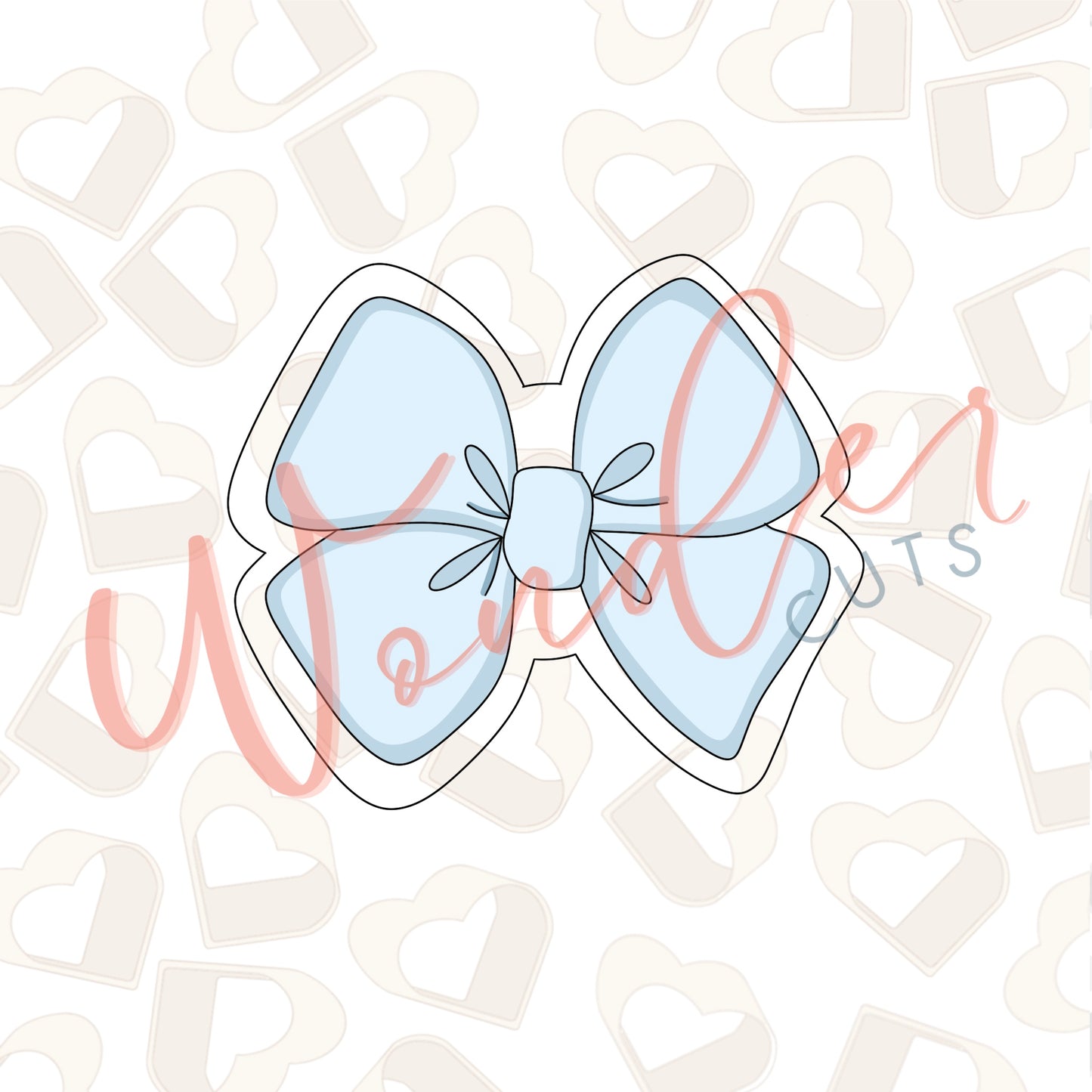 Girly Bow 6 Cookie Cutter