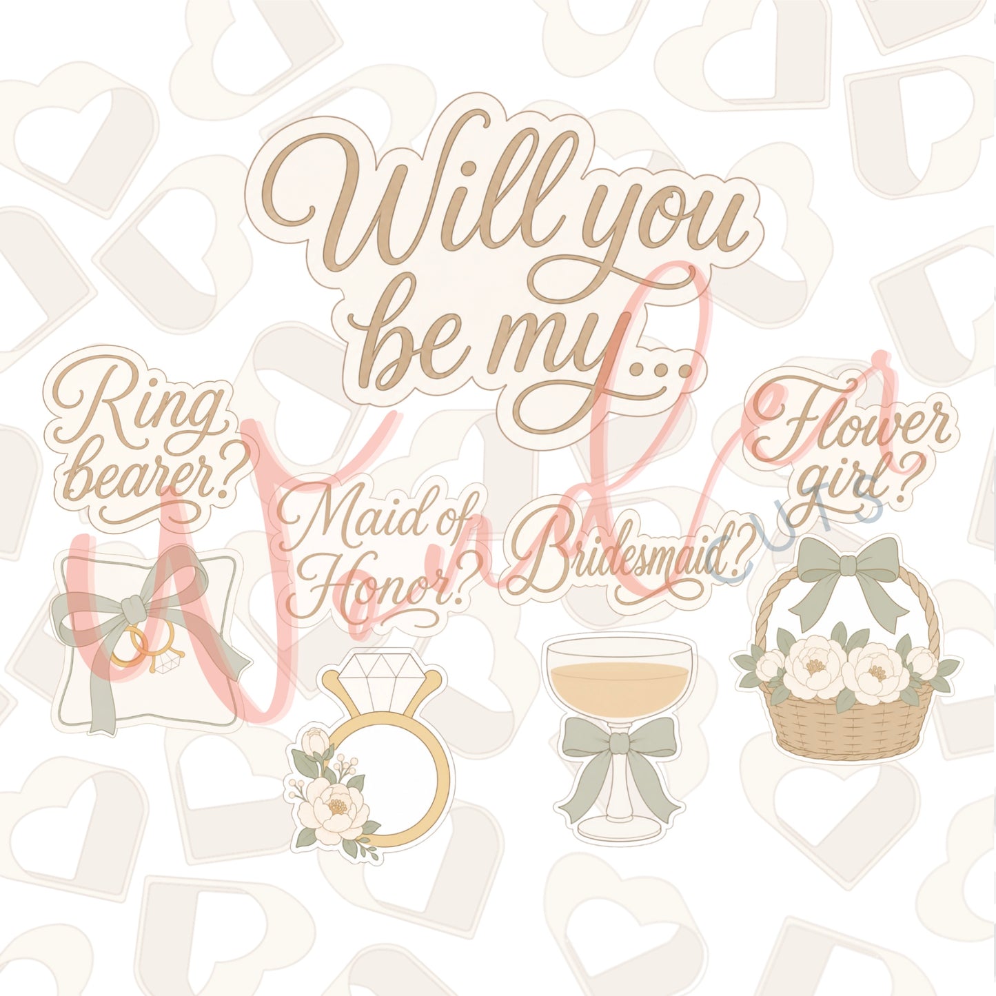 Will You Be My... Bundle Cookie Cutters Set of 9