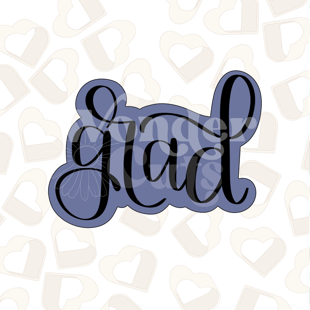 Cursive Grad Plaque Cookie Cutter