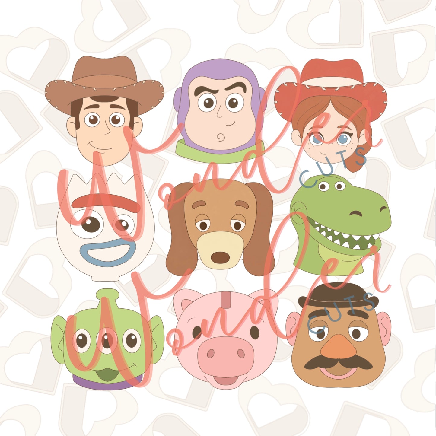 Playtime Friends Mega Bundle Set of 9 Cookie Cutter