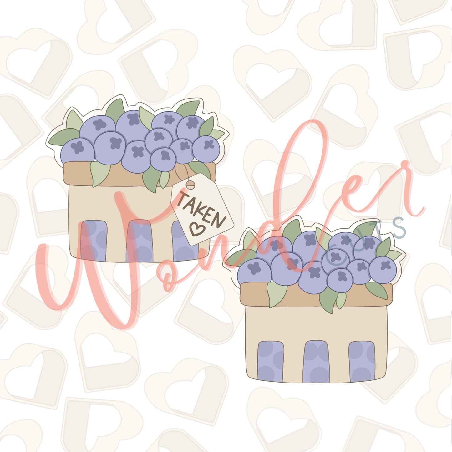 Blueberry Basket Cookie Cutter