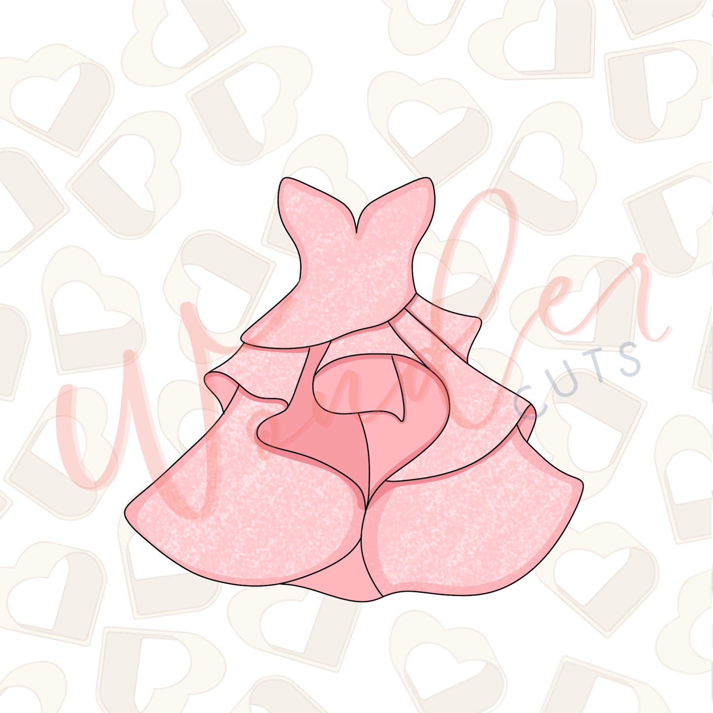 Pink Dress Cookie Cutter