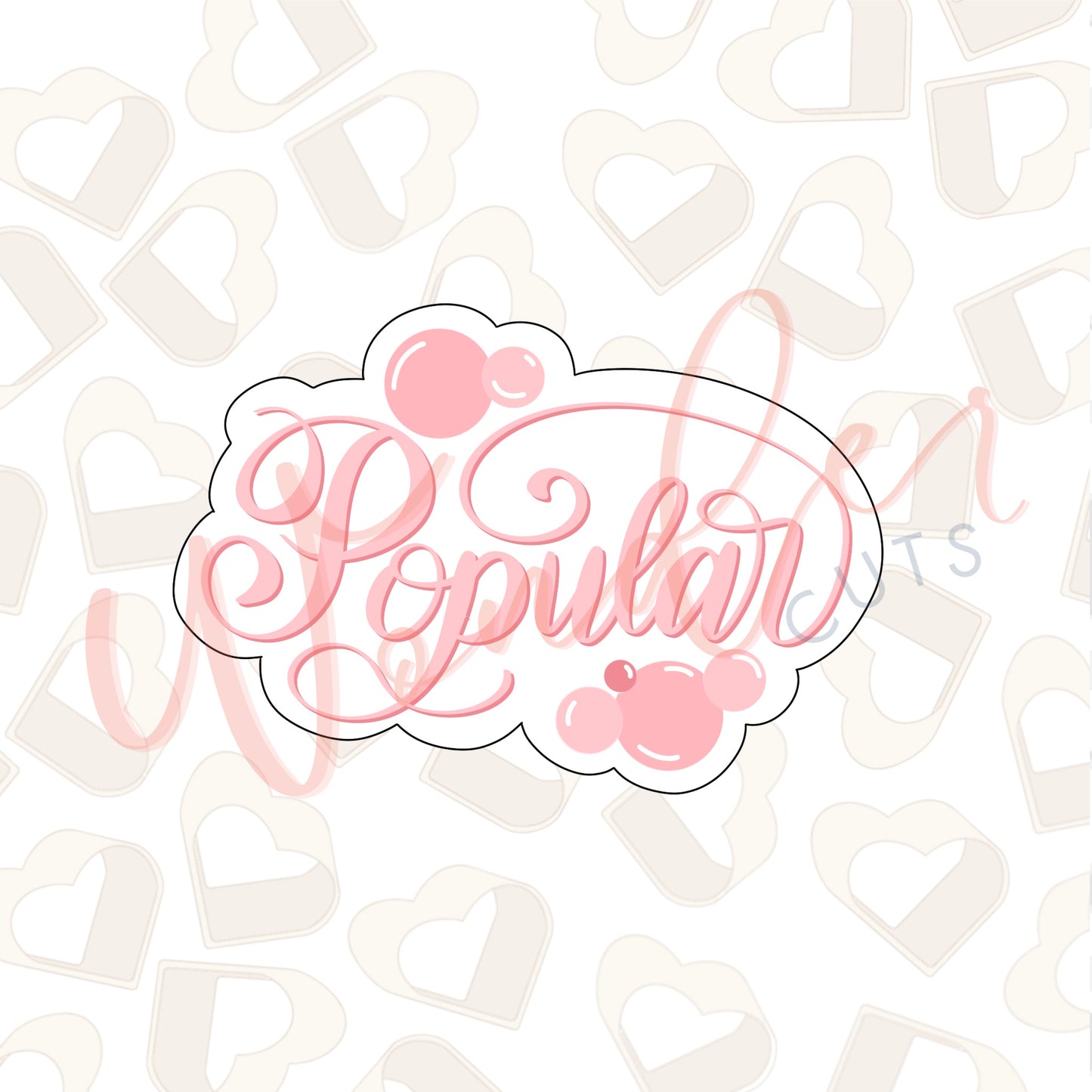 Bubble Plaque Cookie Cutter
