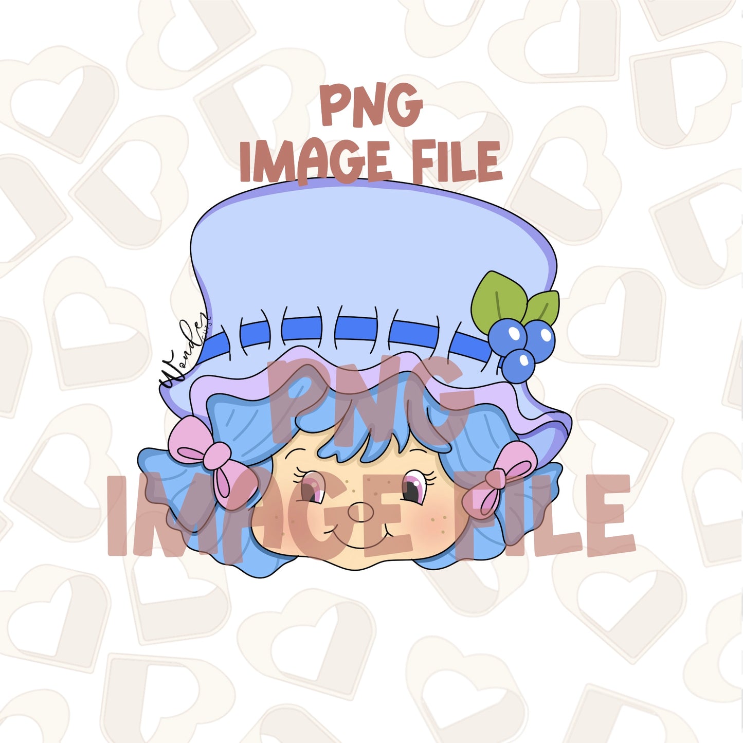 Blueberry Girl - PNG Image File