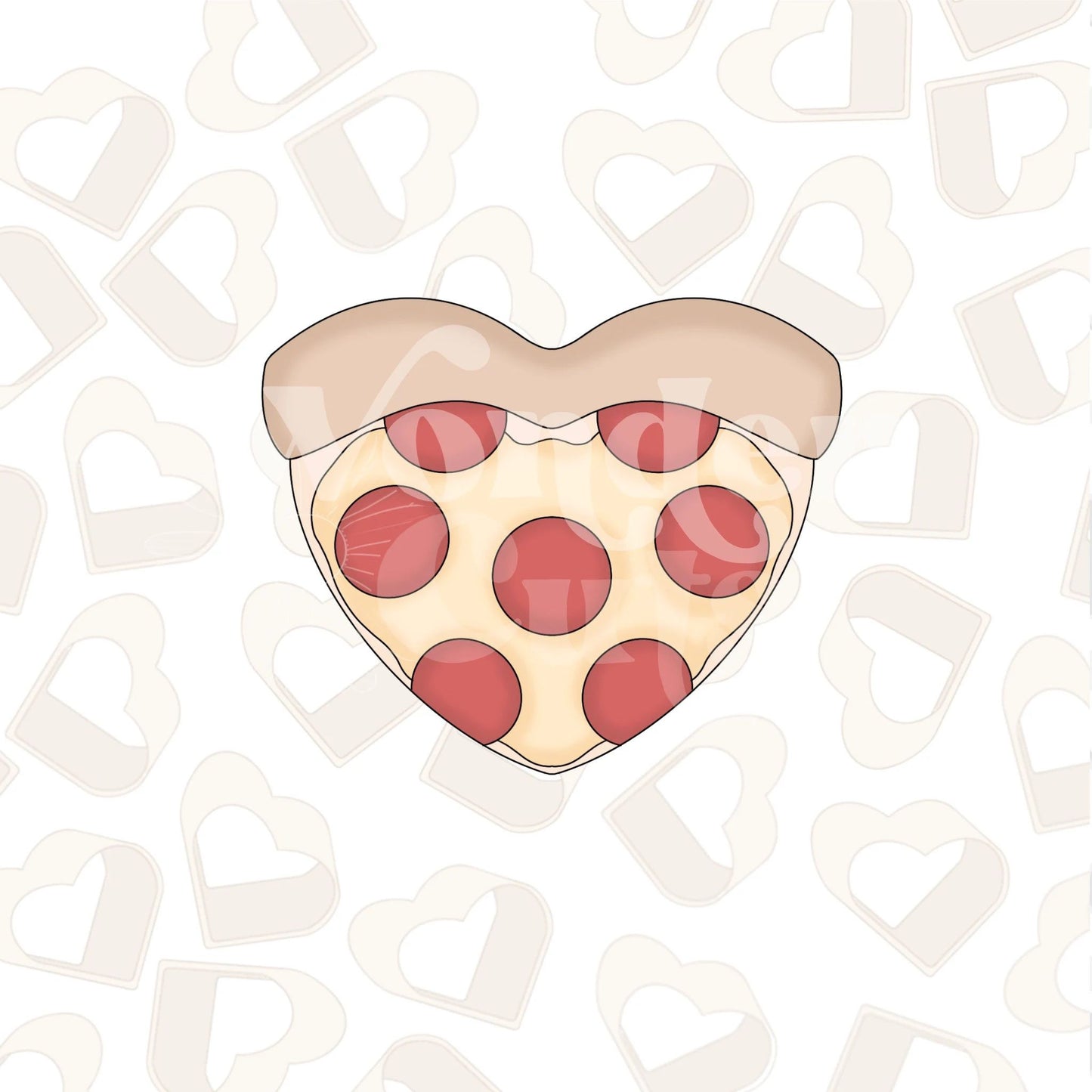 Pizza Heart - Instant Download STL