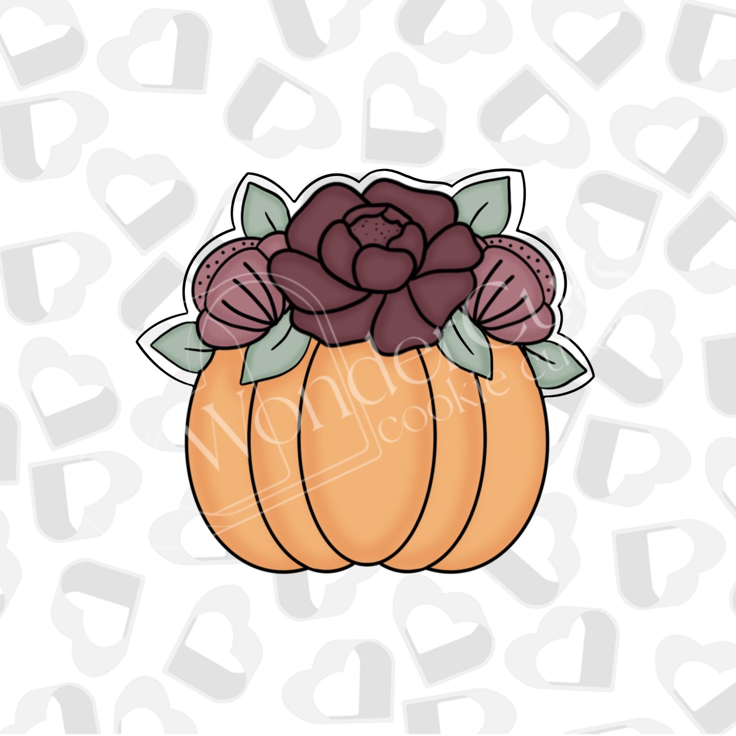 Floral Pumpkin Cookie Cutter