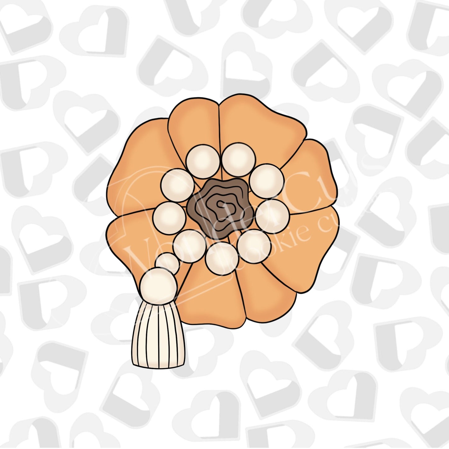 Beaded Top of Pumpkin Cookie Cutter