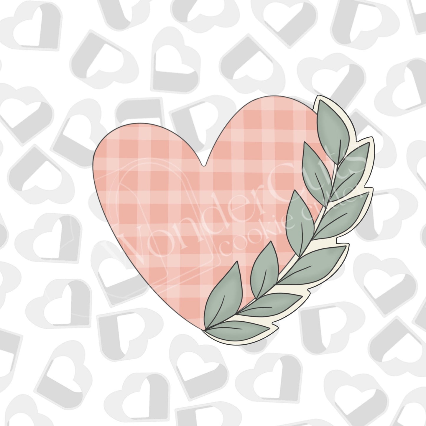 Greenery Wonky Heart