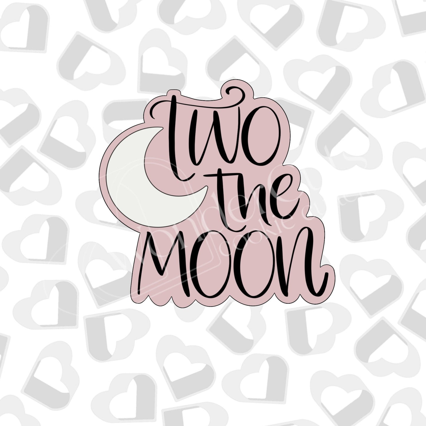 Two the Moon Plaque Cookie Cutter