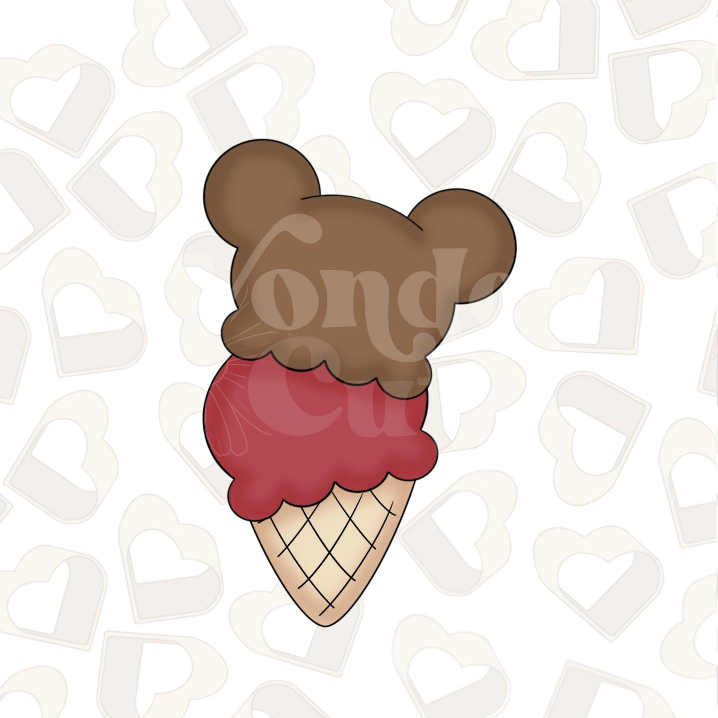 Mouse Ear Double Scoop Cookie Cutter