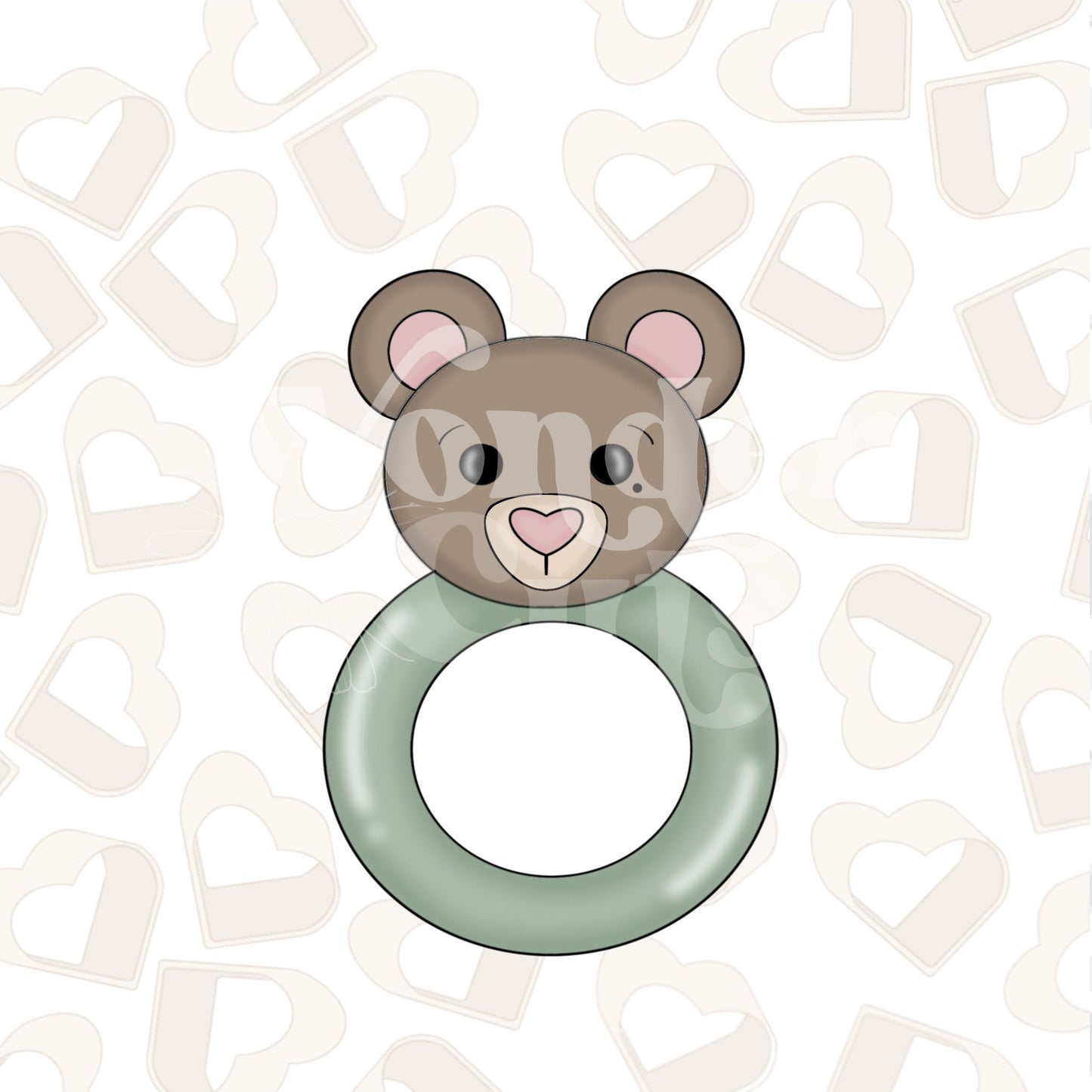 Bear Rattle Cookie Cutter