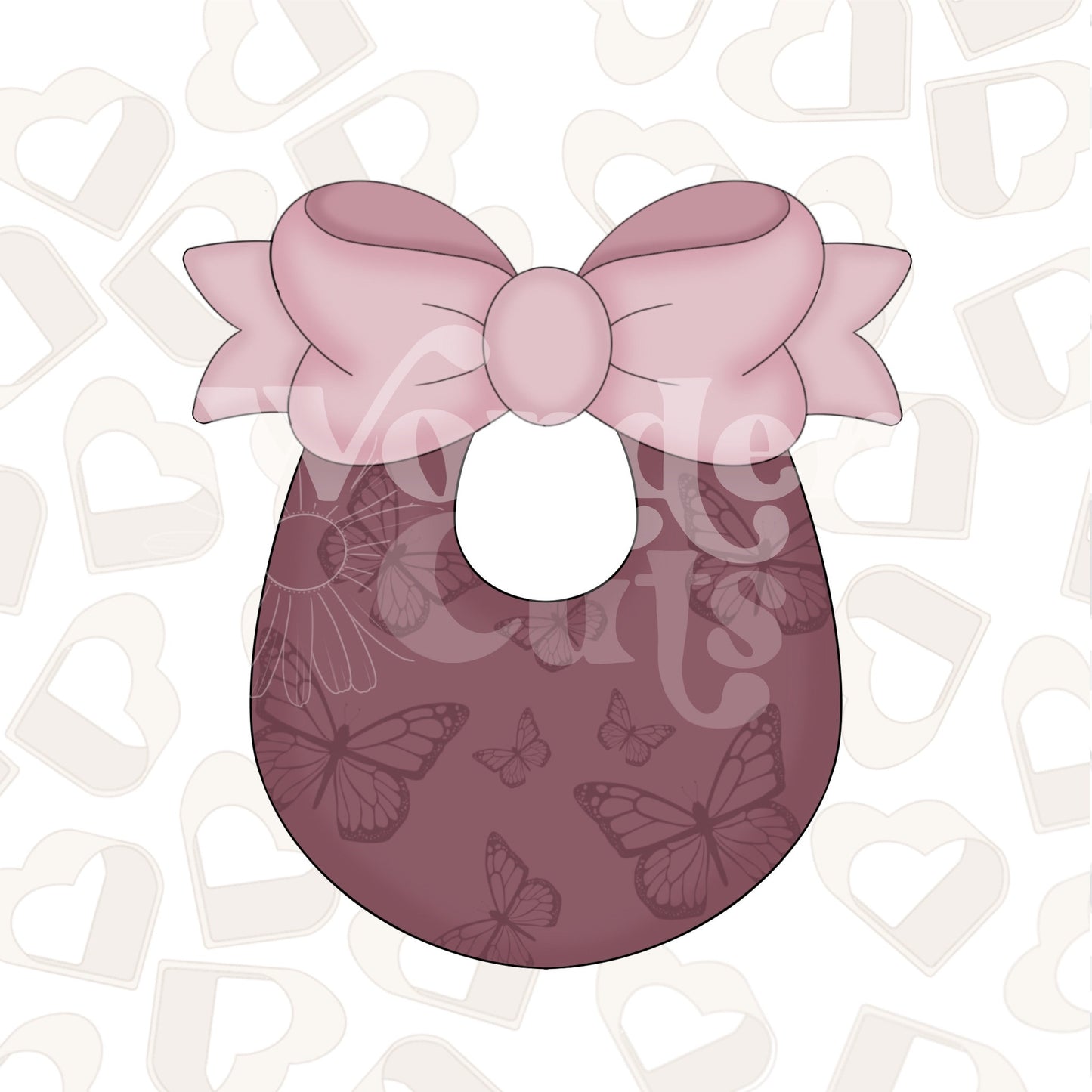 Baby Bib with Bow Cookie Cutter