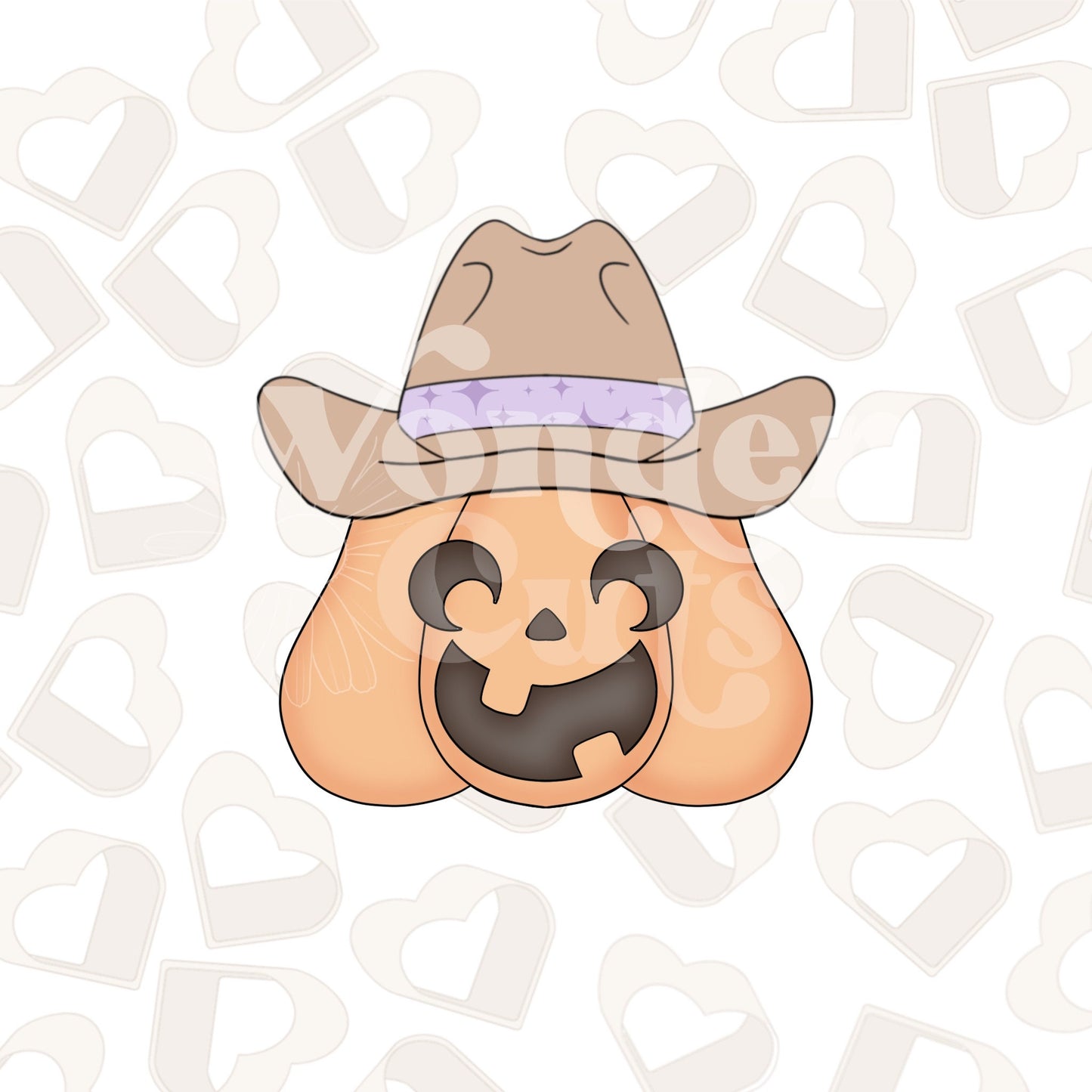 Cowboy Pumpkin Cookie Cutter
