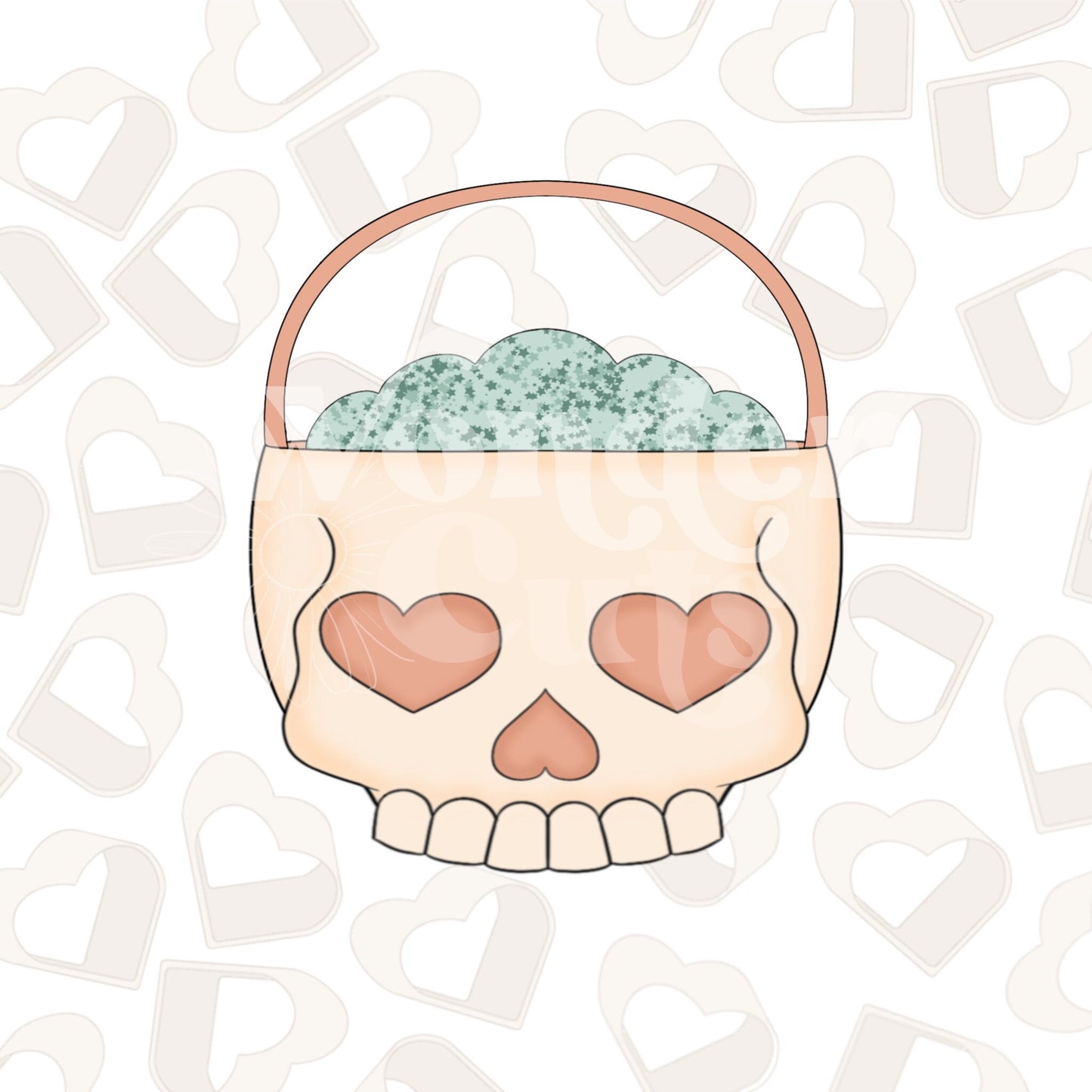 Skull Candy Bucket Cookie Cutter