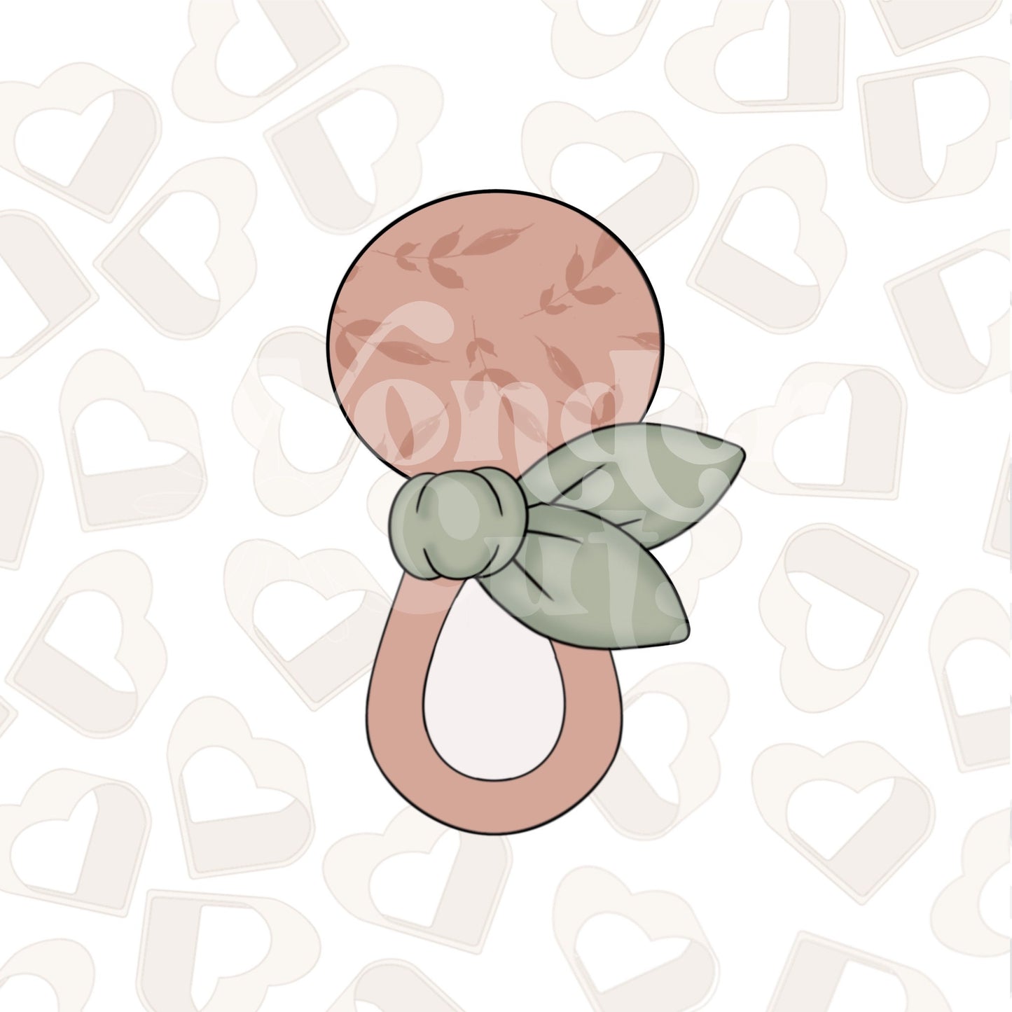 Tied Baby Rattle Cookie Cutter