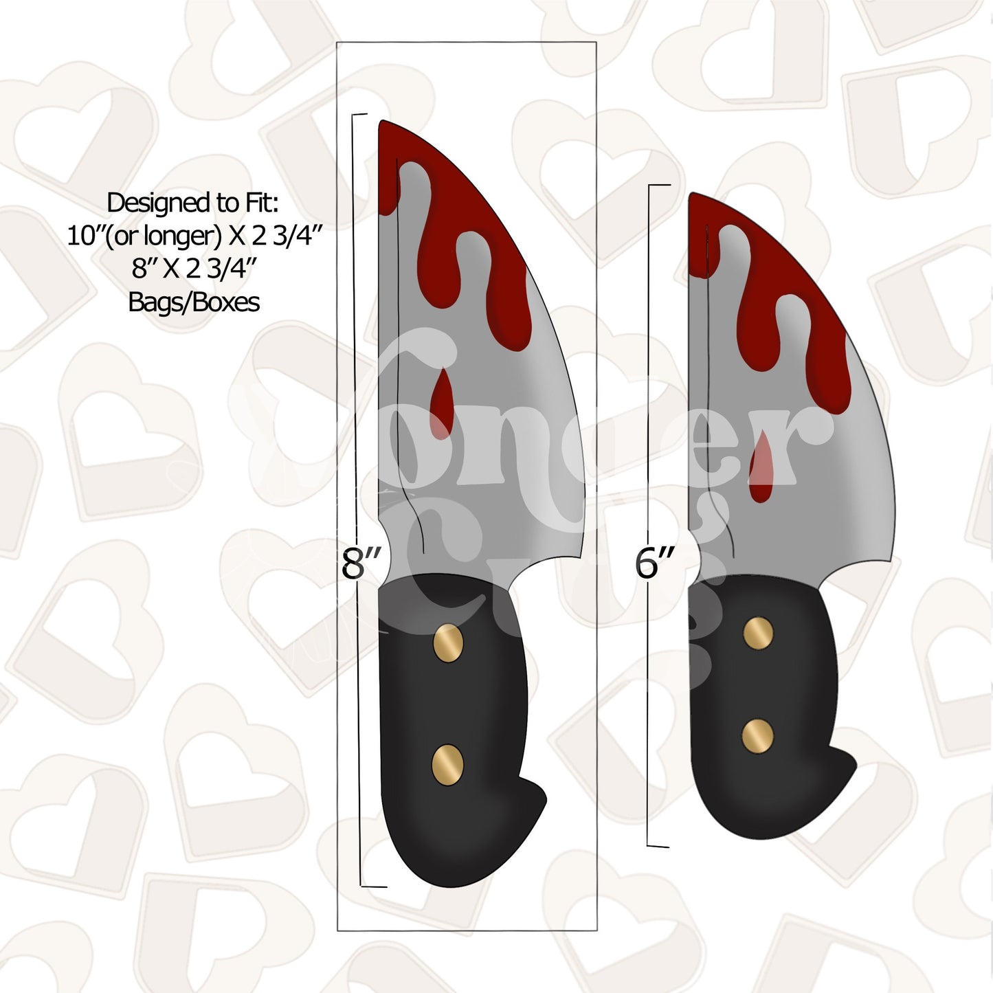 Killer Halloween Long Knife Cookie Cutter