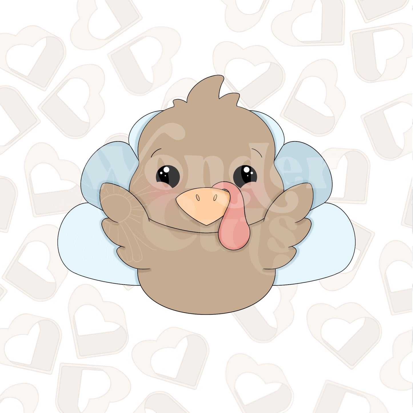 Happy Turkey Cookie Cutter