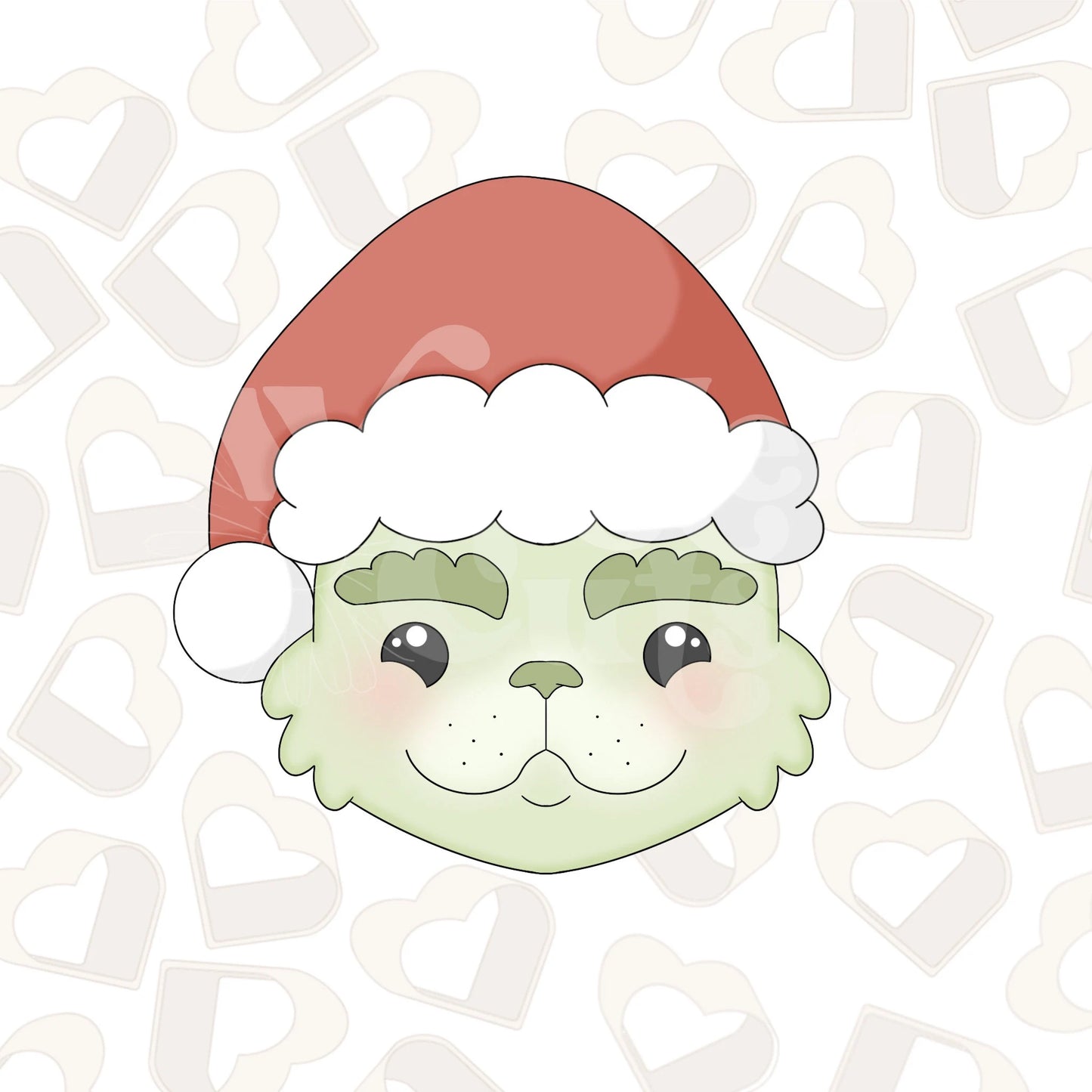 Christmas Fuzzy Green Cookie Cutter
