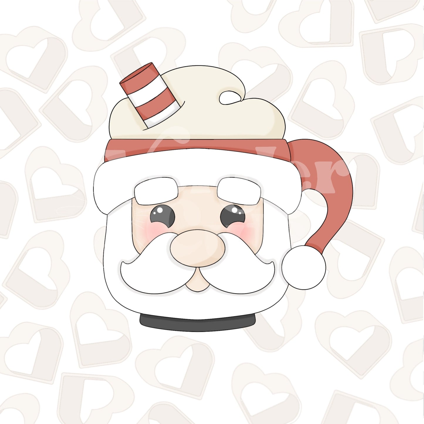 Santa Mug 2 Cookie Cutter