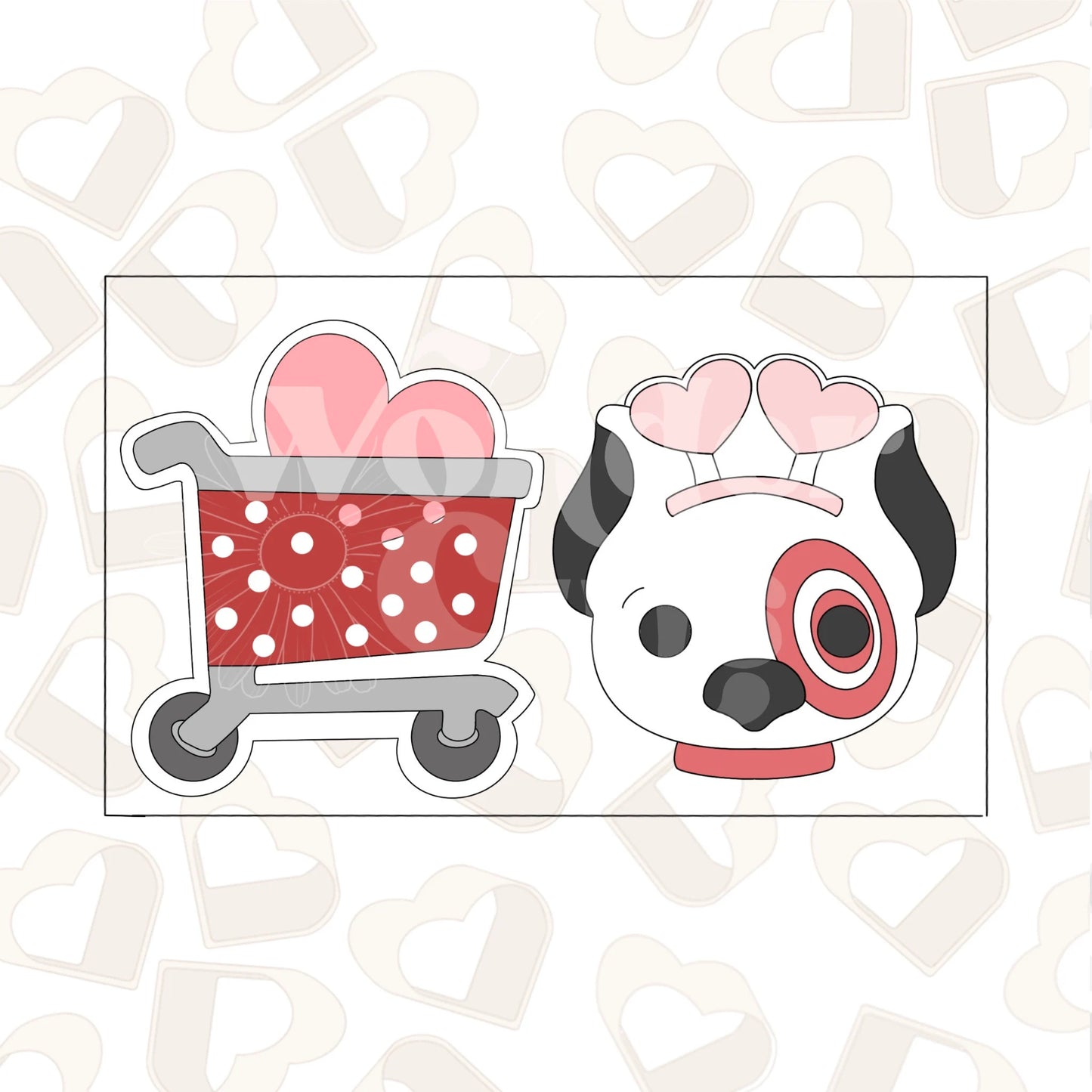 Shopping Dog Set of 2 Cookie Cutter