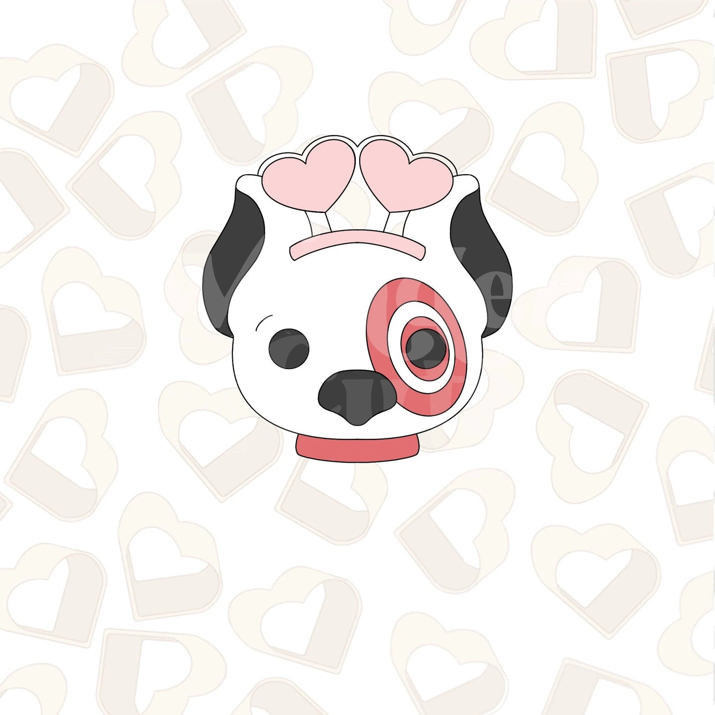 Valentine Shopping Dog Cookie Cutter