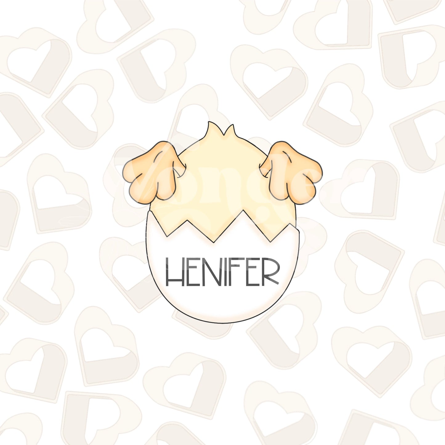 Chick Stuck in Egg Cookie Cutter