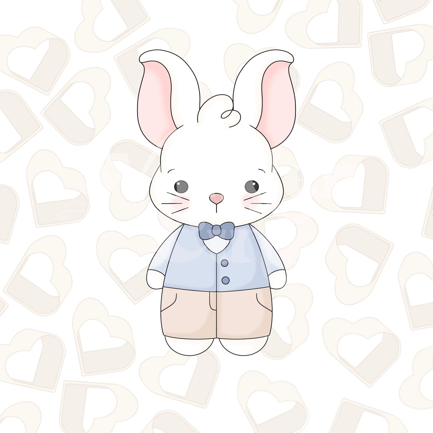 Boy Bunny Cookie Cutter