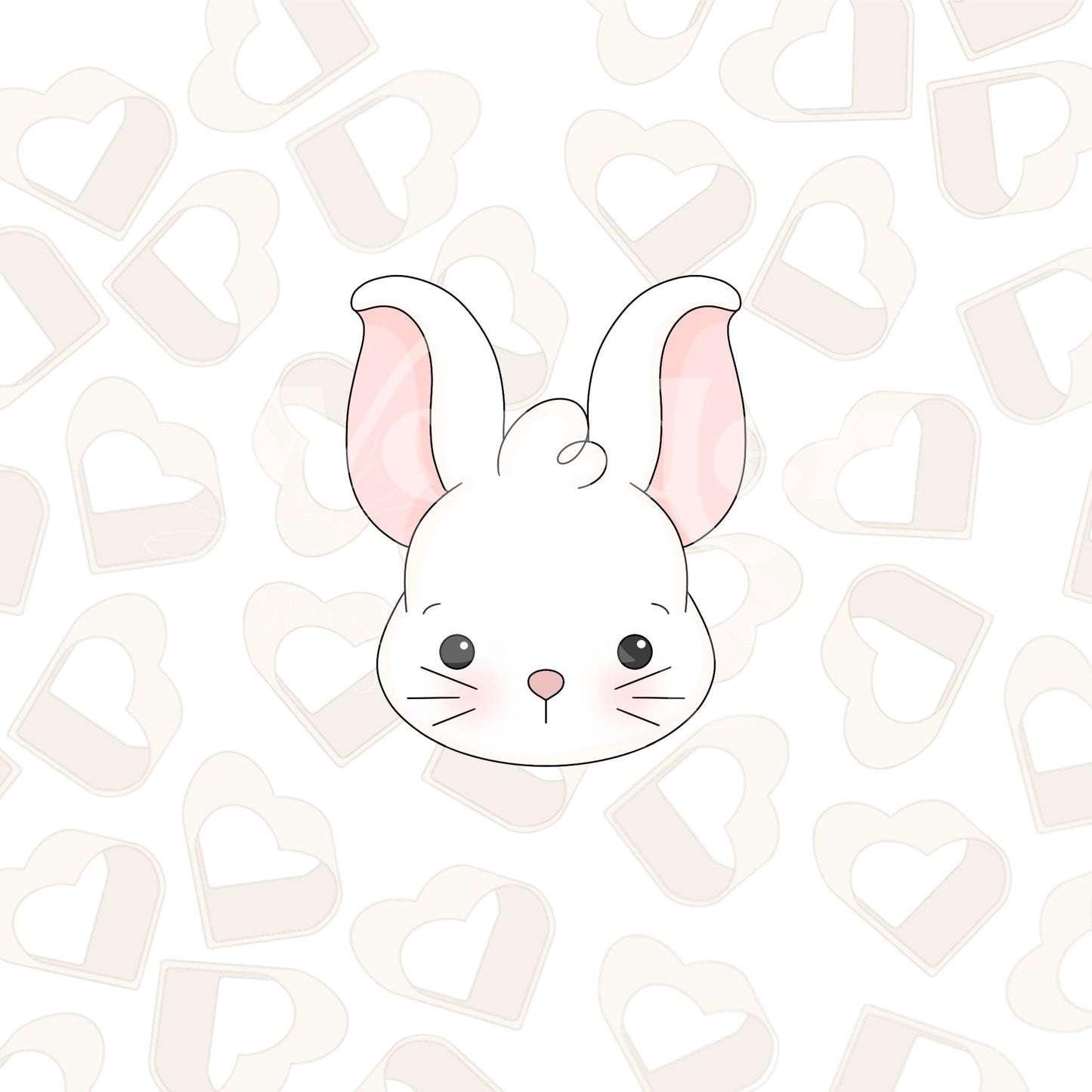 Boy Bunny Head Cookie Cutter