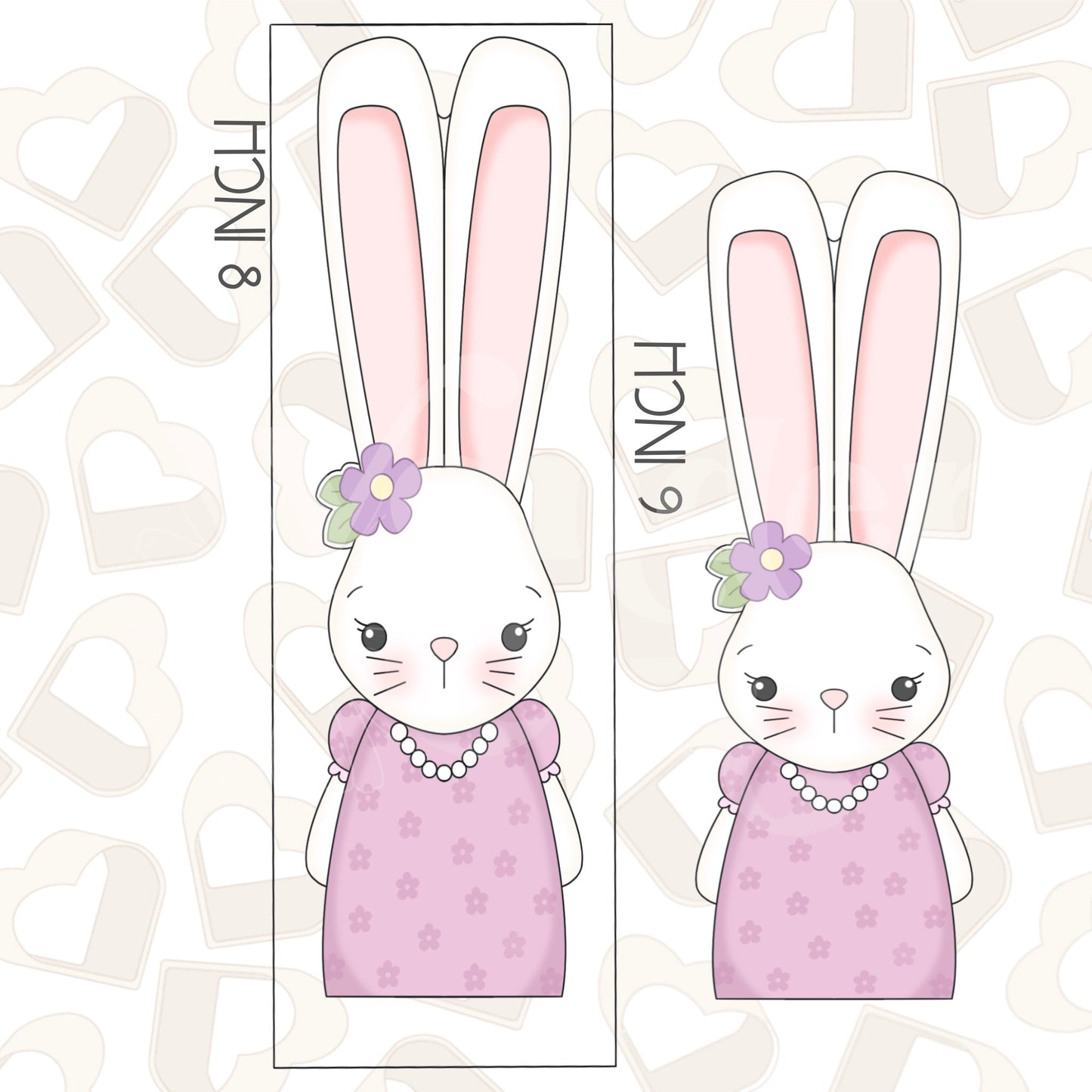 Long Girl Bunny Cookie Cutter
