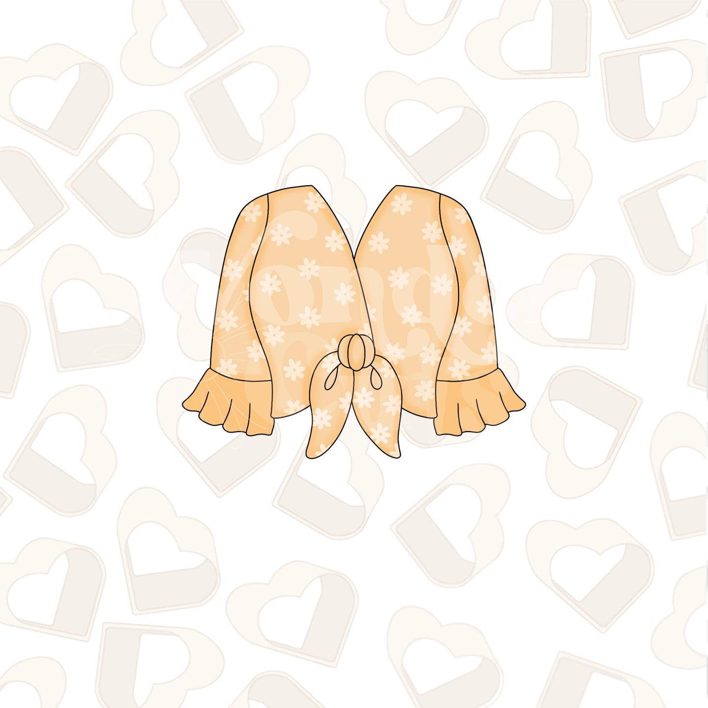 Ruffle Sleeve Shirt Cookie Cutter