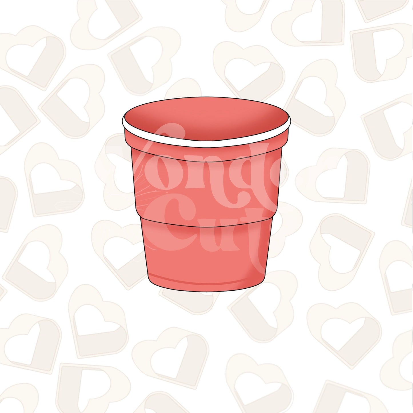 Red Solo Cup Cookie Cutter