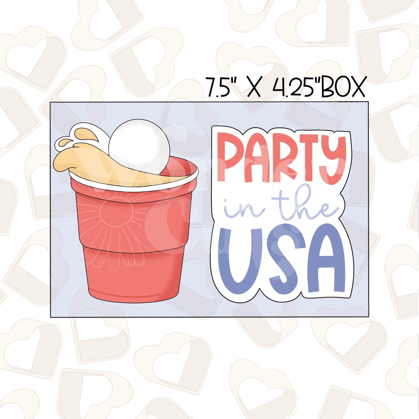 Party in the USA- Set of 2- Cookie Cutter