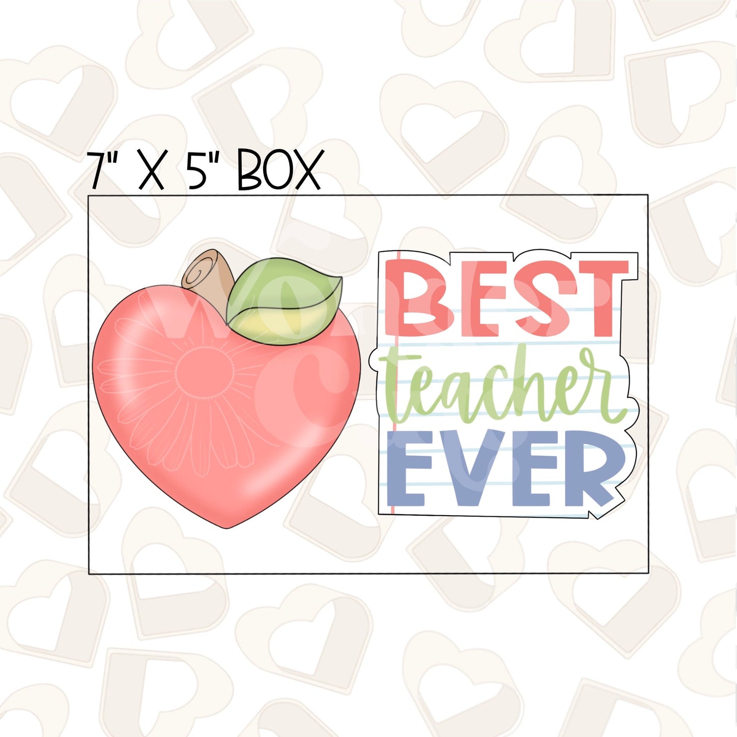 Best Teacher Ever Set of 2 Cookie Cutter