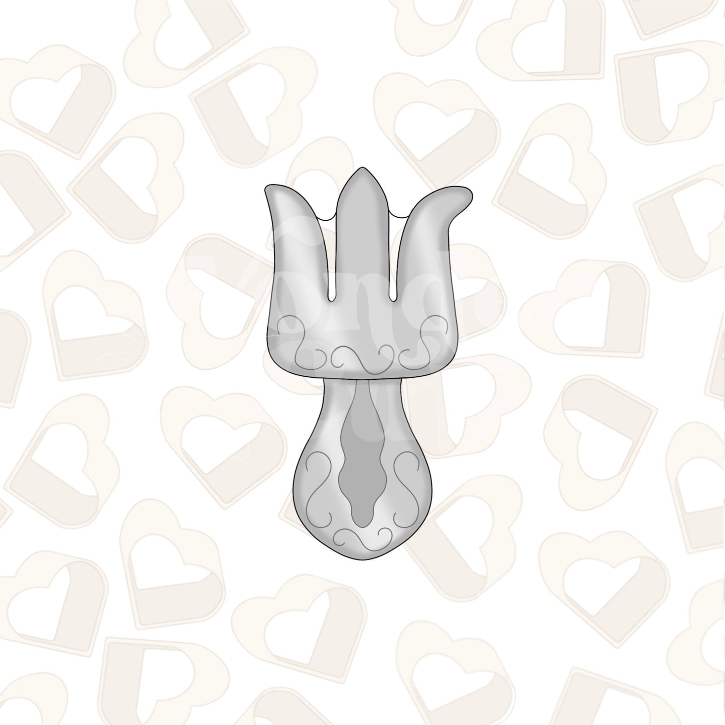 Mermaid Fork Cookie Cutter