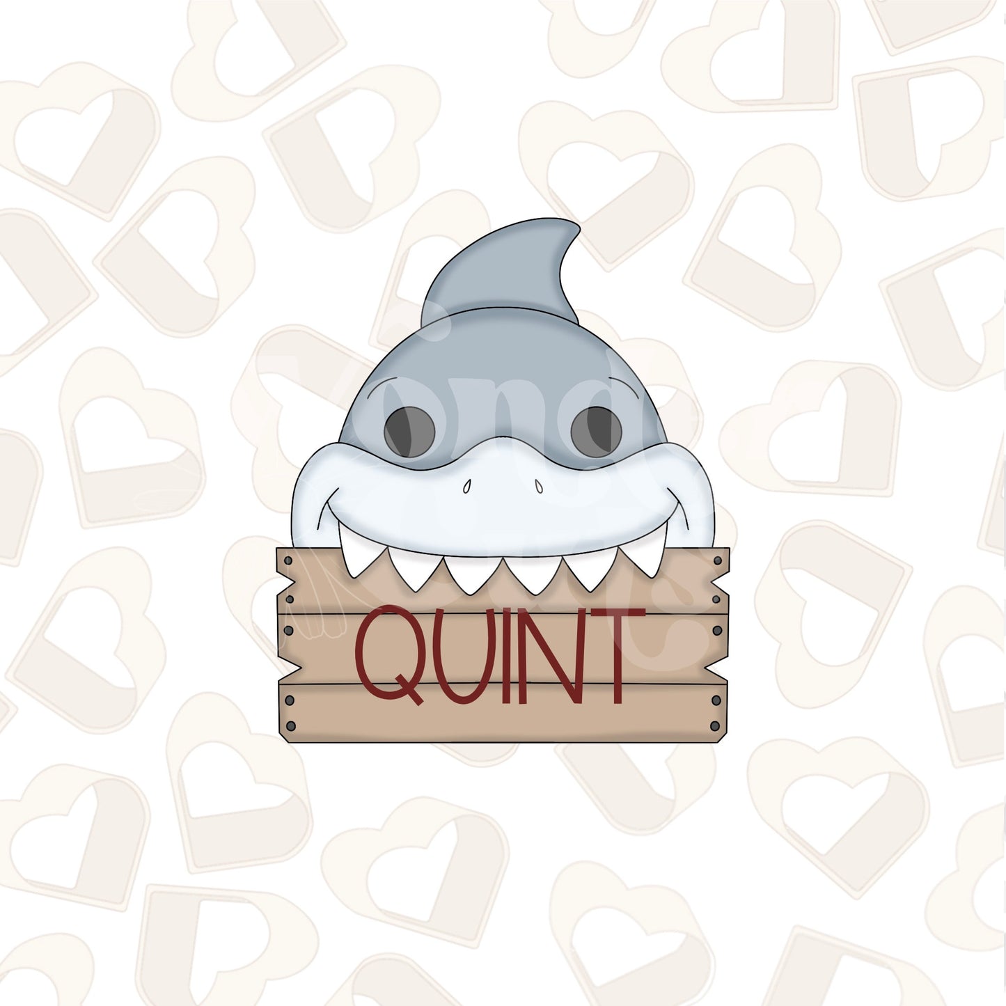 Shark Name Plaque Cookie Cutter