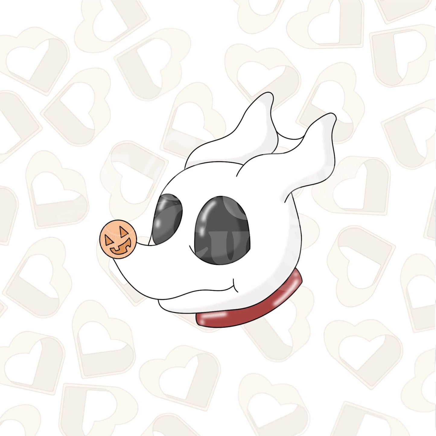 Ghost Dog Head Cookie Cutter