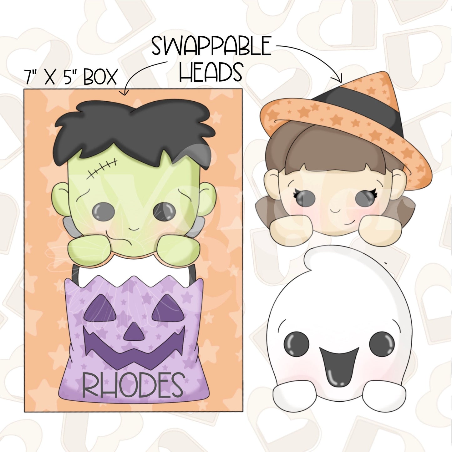 Candy Bag Halloween Characters - Set of 2 Cookie Cutter