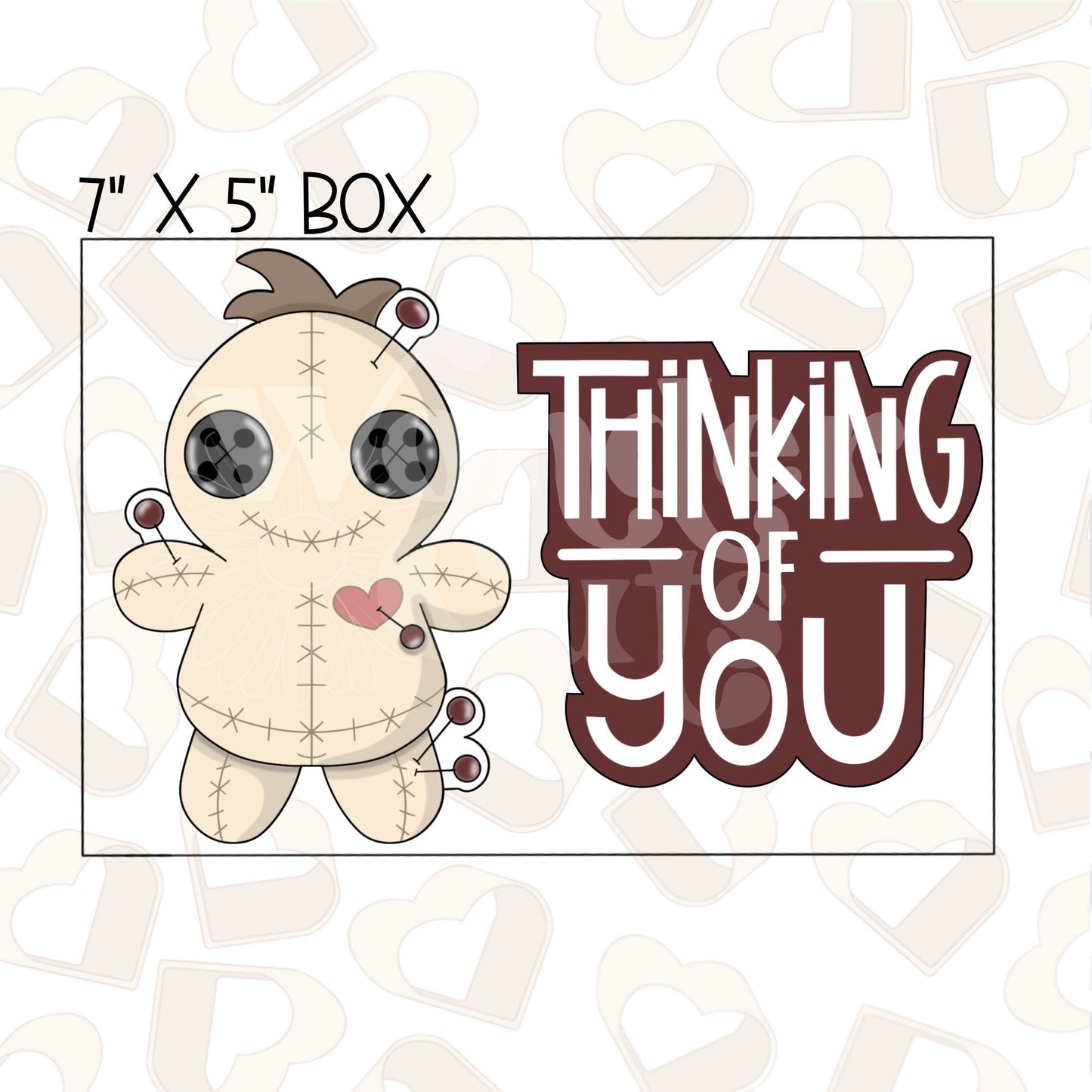 Thinking of You Voodoo Set of 2 Cookie Cutter