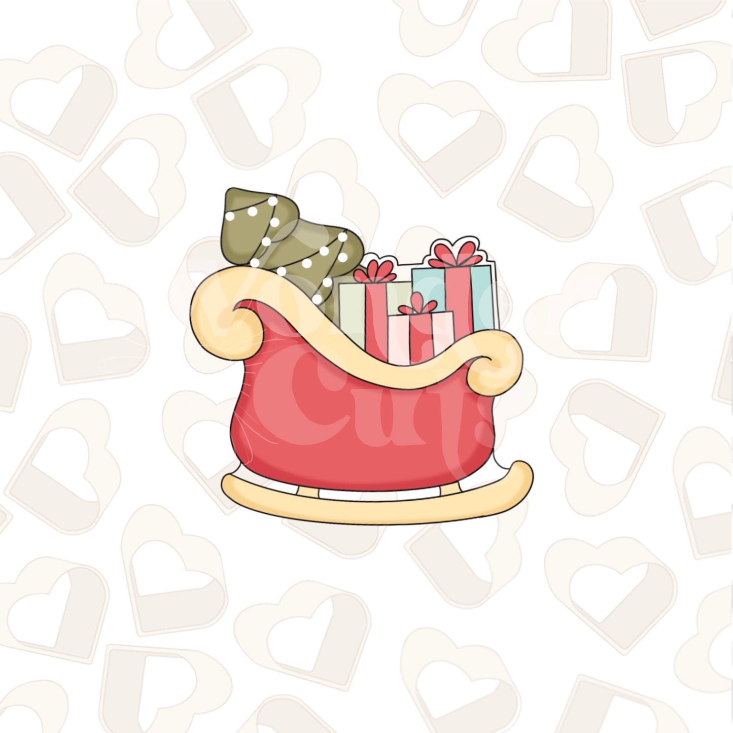 Christmas Sleigh Cookie Cutter
