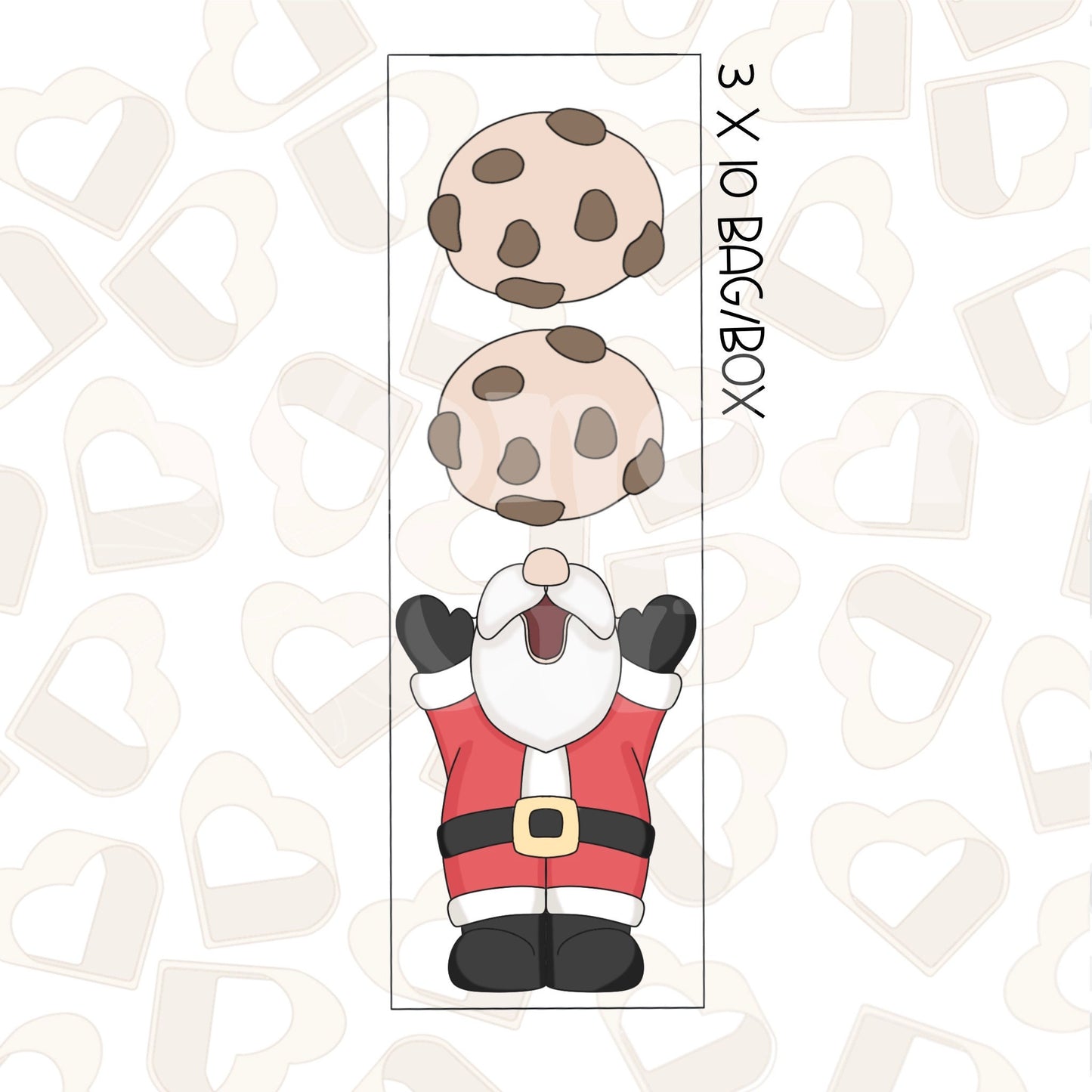 Happy Santa Set of 2 Cookie Cutter