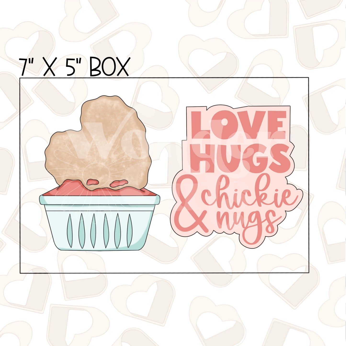 Love Hugs & Chickie Nugs Set of 2- Instant Download STL