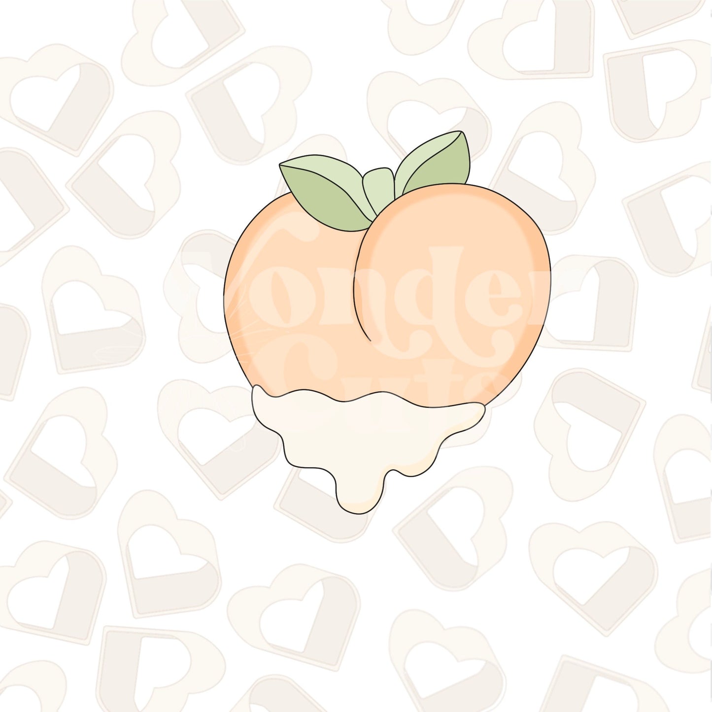 Dripping Peach Cookie Cutter
