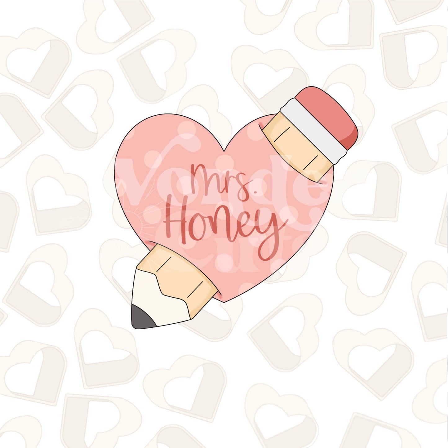 Teacher Heart Cookie Cutter