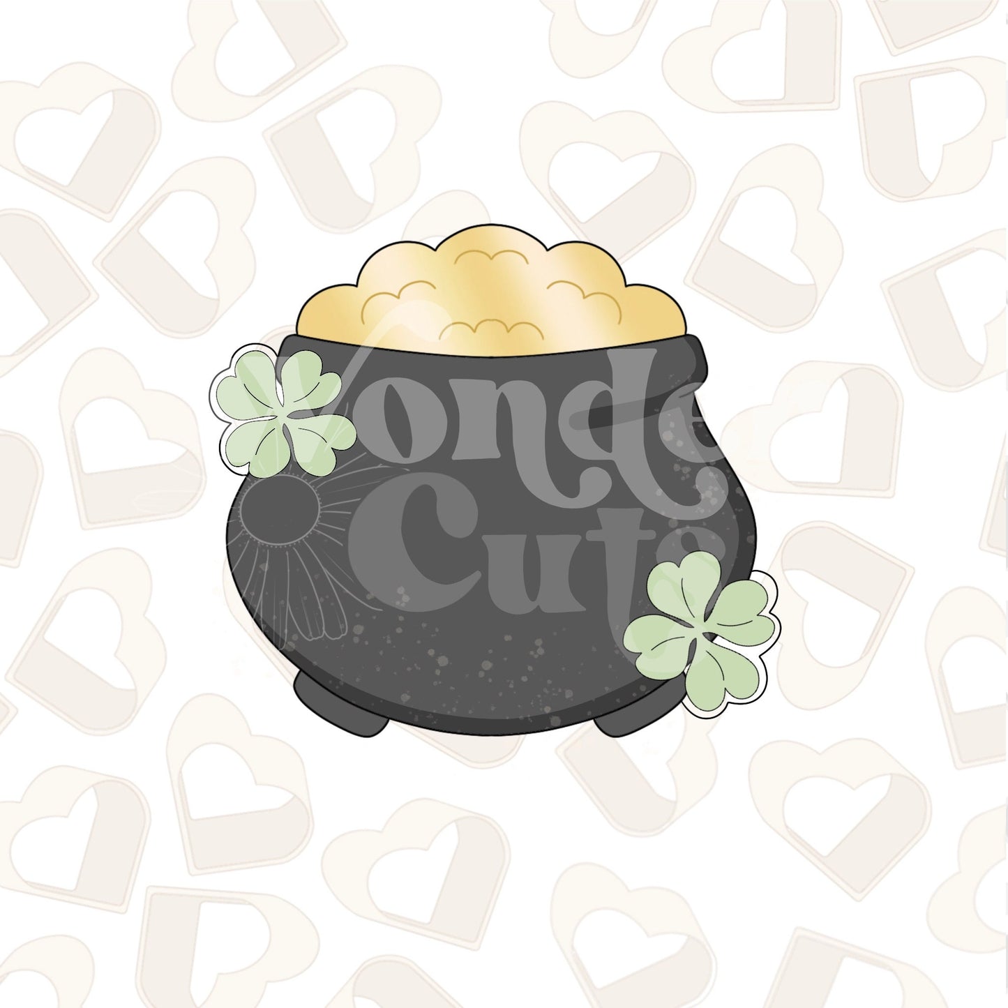 Clover Pot of Gold Cookie Cutter
