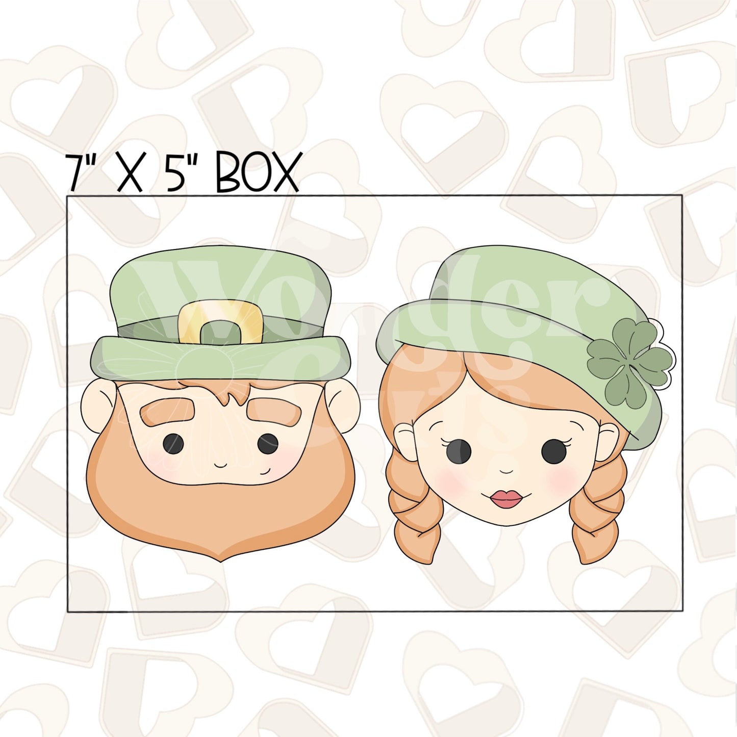 Irish Couple Set of 2 Cookie Cutter